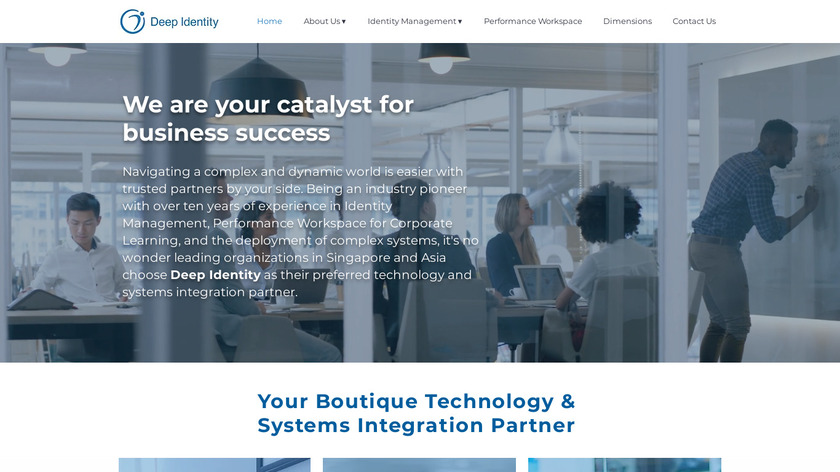 Deep Identity Landing Page