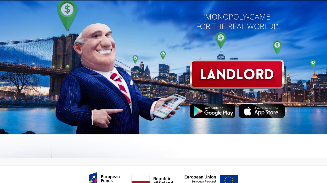 Landlord - Real Estate Tycoon Landing page
