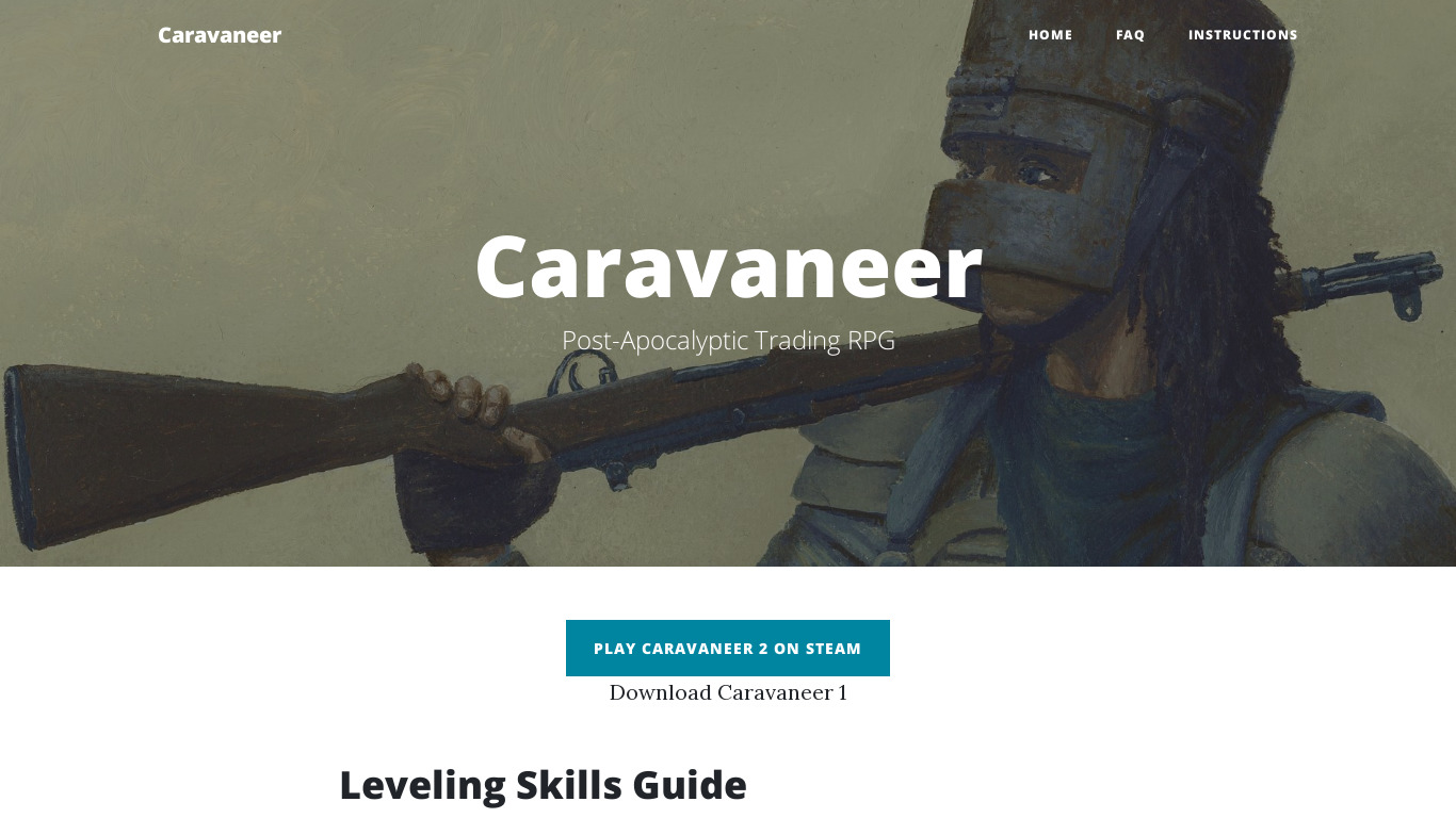 Caravaneer 2 Landing page