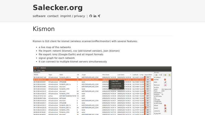 Kismon Landing Page