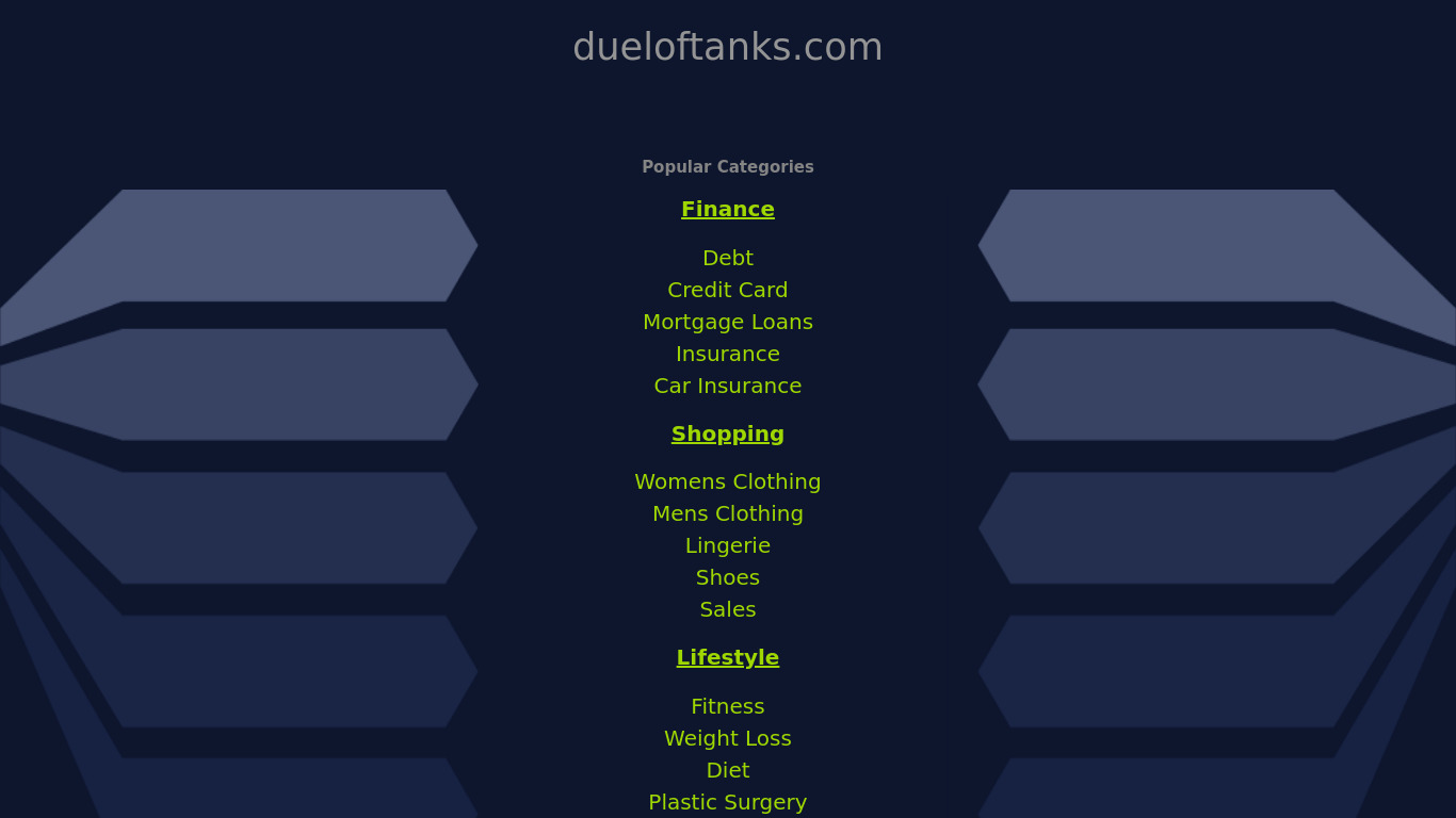 Duel of Tanks Landing page