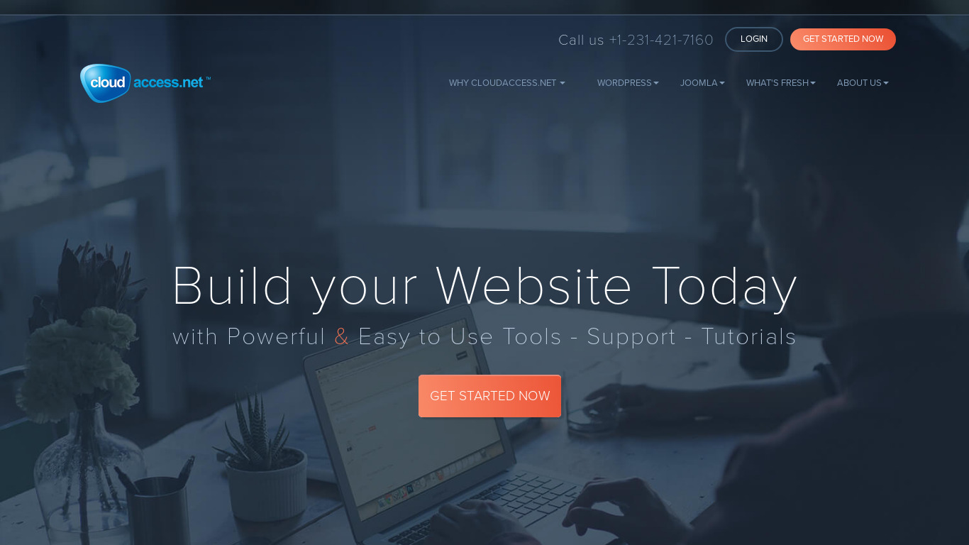 CloudAccess.net Landing page