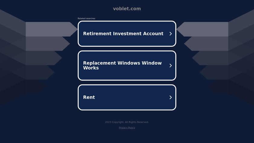 Voblet Landing Page