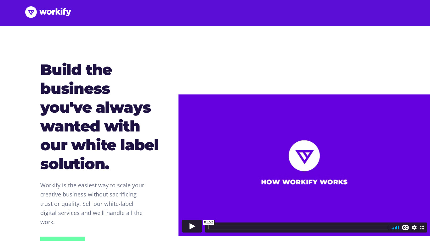 Workify.co Landing page