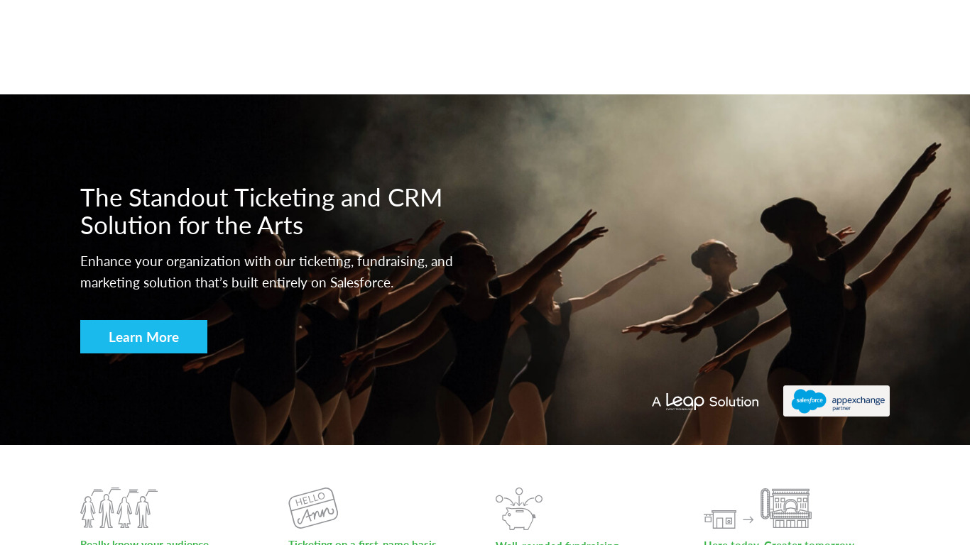 PatronManager CRM Landing page