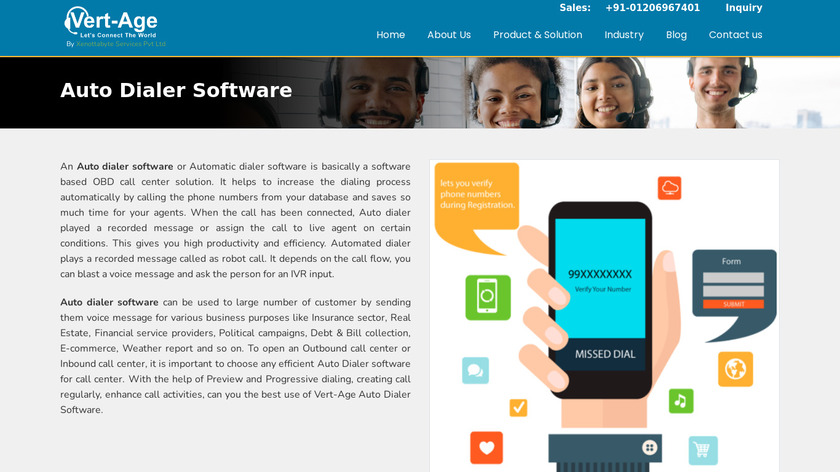 Vert Age Landing Page