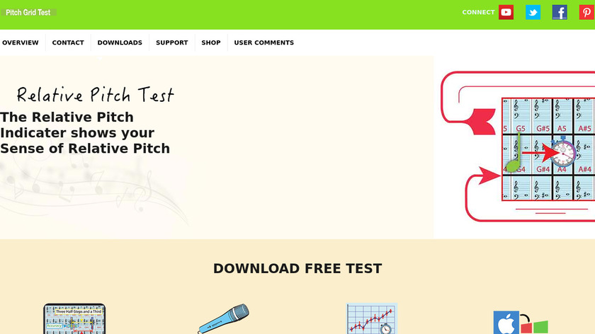 Pitch Grid Test Landing Page