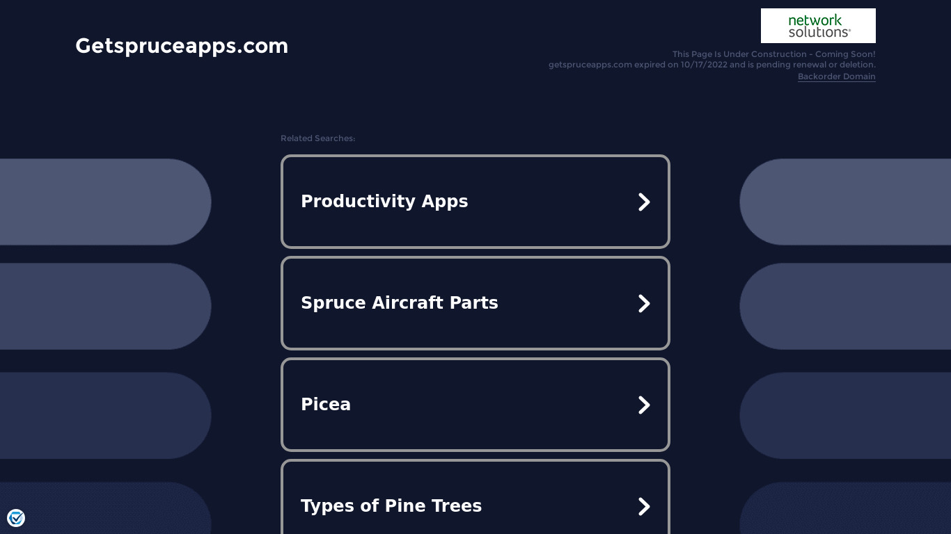 Spruce Directory Landing page