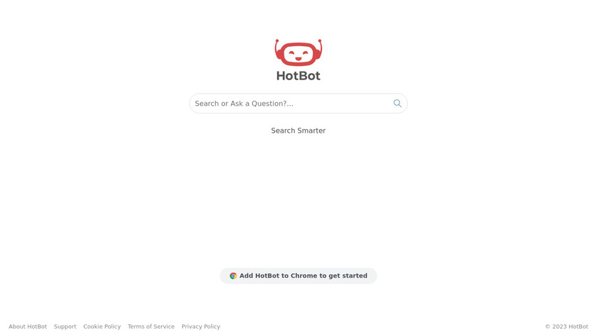 HotBot Landing Page
