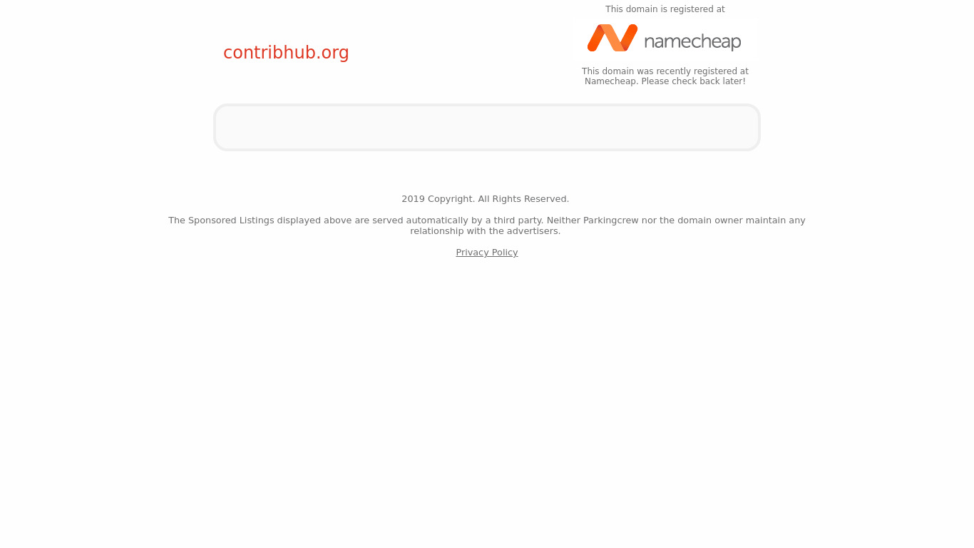 ContribHub Landing page