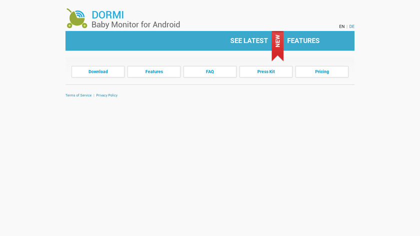 Dormi Landing Page