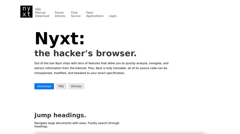 Nyxt Browser Landing Page