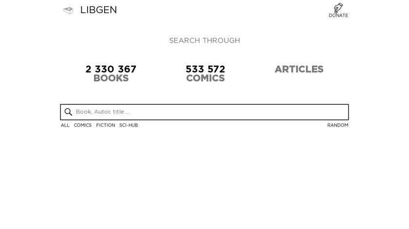 Libgen.org Landing Page