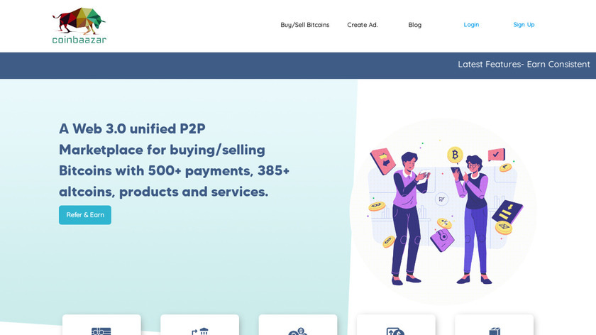 Coin Baazar Landing Page