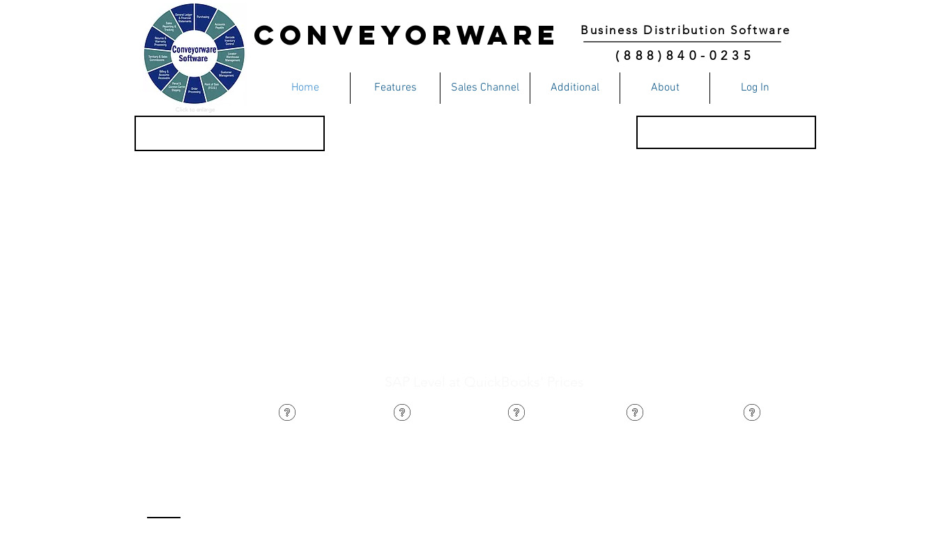 Conveyorware Landing page