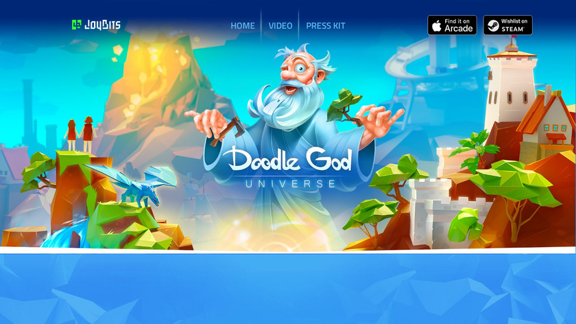 Doodle God Landing Page