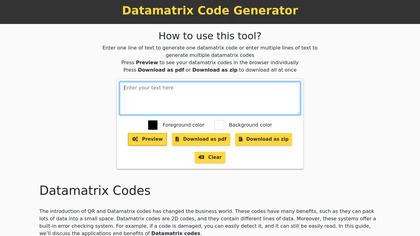 Datamatrix Code Generator image