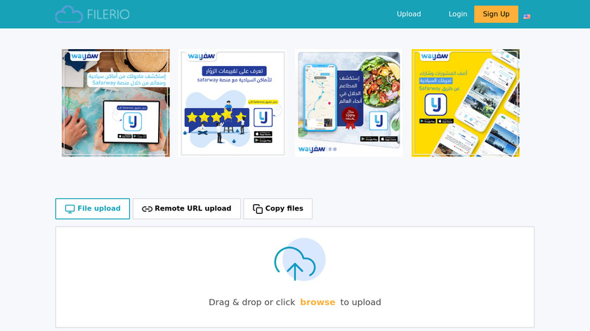 Filerio Landing Page
