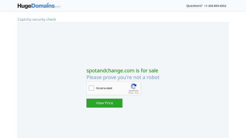 Spot & Change Ltd Landing Page