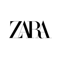 Zara Denim Skirt with Pockets logo