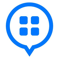Button + Foursquare logo