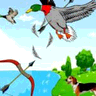 Archery bird hunter logo