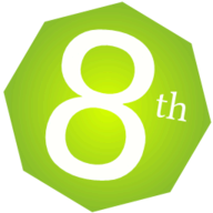 8th logo