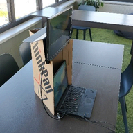 Foldable Cardboard Stand logo