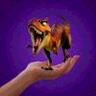 Dinosaur 3D AR logo