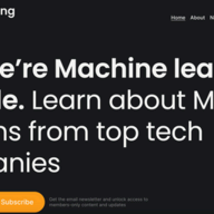 Machine learning at scale logo