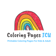 Animals coloring pages for kids logo