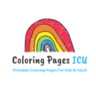 Animals coloring pages for kids logo