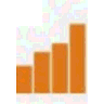 Height comparison chart icon