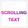 Scrolling Text icon