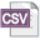 Modern CSV icon