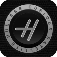 curioussatellite.com Hueless logo